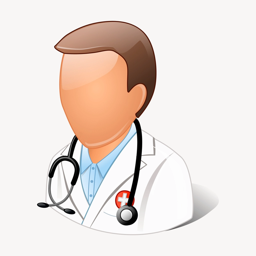Doctor icon clipart vector